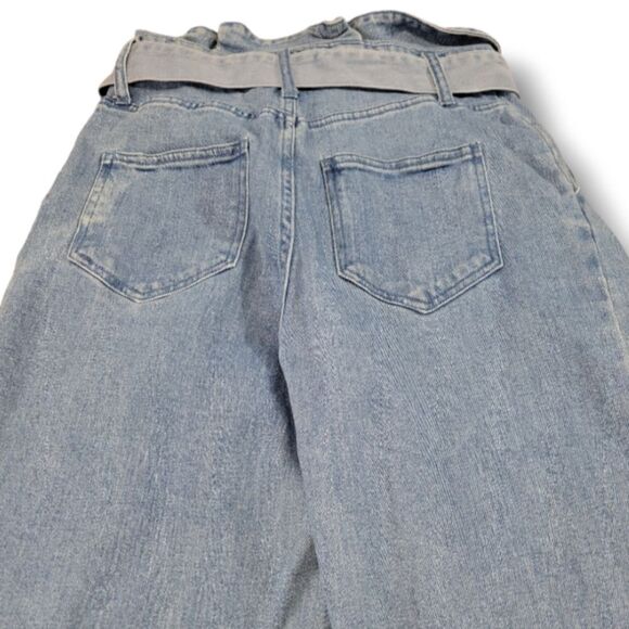 Who What Wear Jeans Size 2 W27"L26" Paper Bag Waist High Waisted Jeans Mom Jeans - Picture 5 of 6